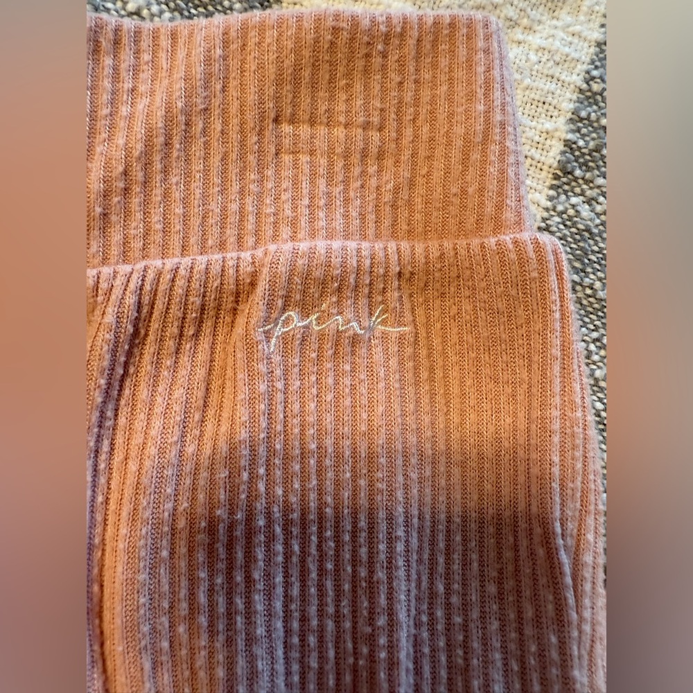 PINK Victoria’s Secret SZ S/P Rose Pink Wide Leg Long Loungewear Sleepwear - Picture 3 of 10